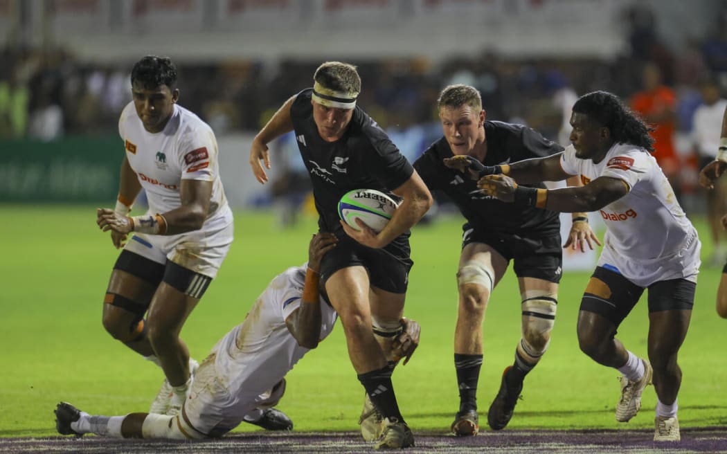 Josh Gellert during the New Zealand Under 85kg v Sri Lanka Tuskers, Race Course Grounds, Colombo.