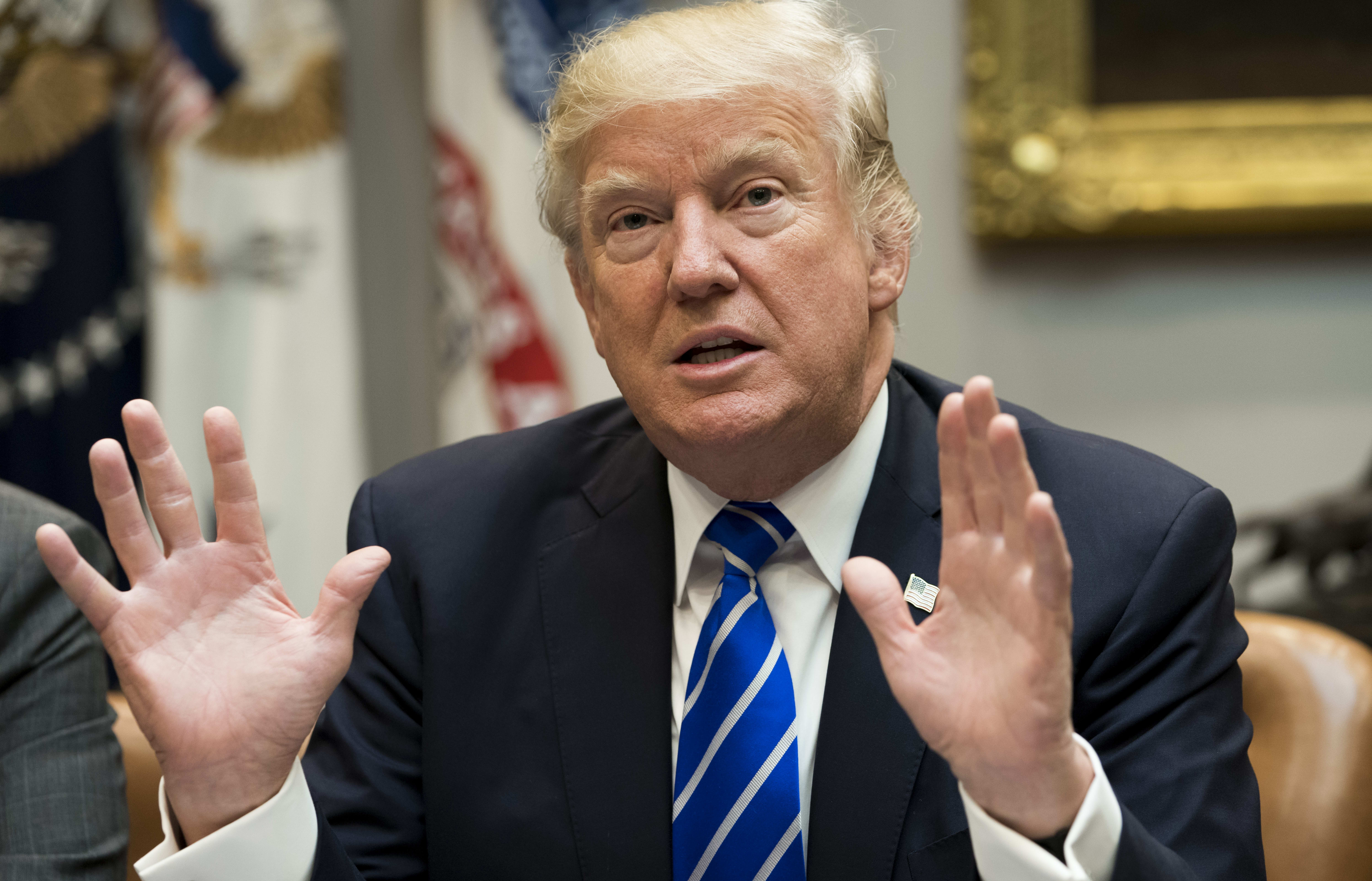 US President Donald Trump at the White House September 26, 2017.
