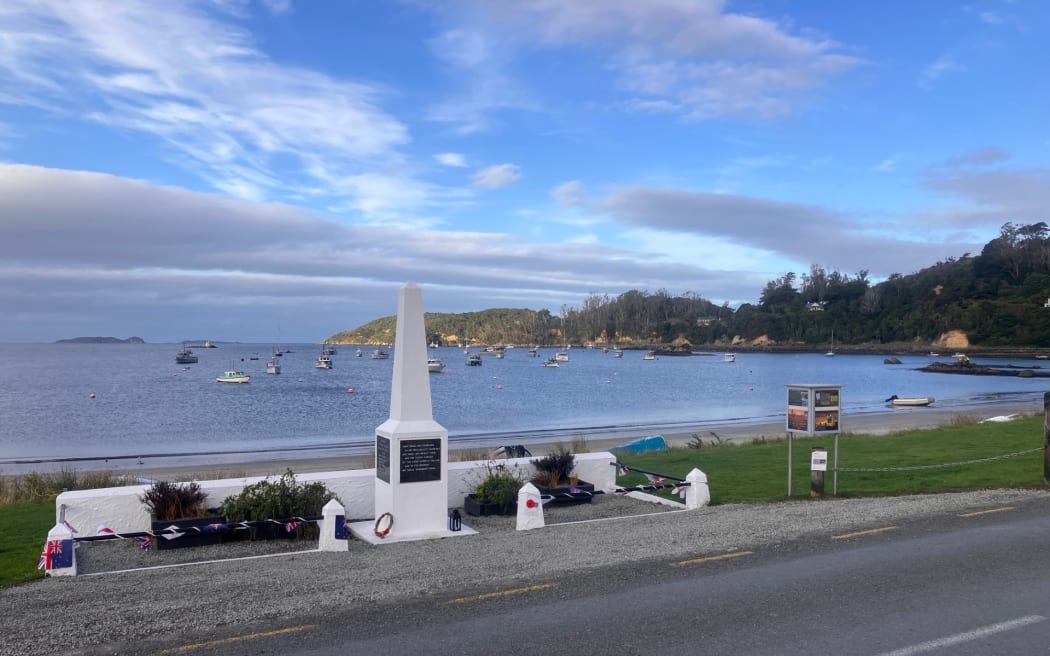 War memorial at Half Moon Bay, Rakiura-Stewart Island