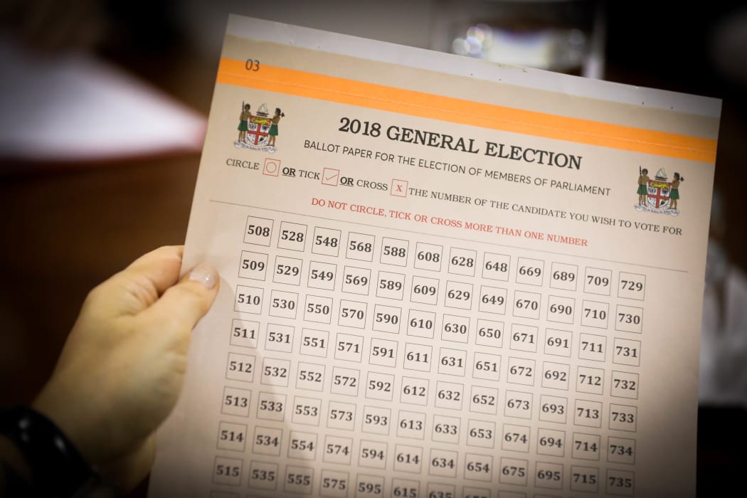 It looks like a sudoku puzzle but this is actually the voting paper for Fiji Elections.