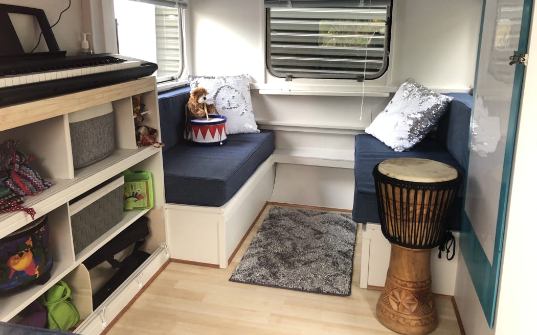 Little Musical Caravan interior