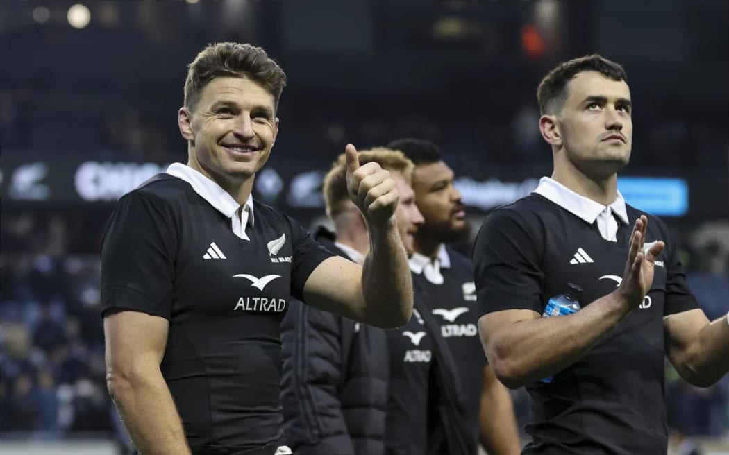 Beauden Barrett after the All Blacks v Ireland, Gallagher Cup test match, Soldier Field, Chicago.