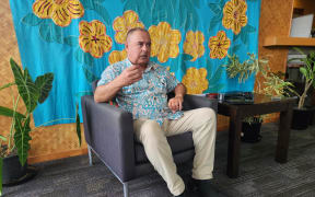 Mark Brown speaks at a news conference in Avarua, Rarotonga on Monday (Sunday Cook Islands time) after returning from China. 17 February 2025