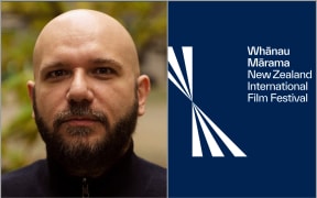 Image of Paolo Bertolin and the NZIFF logo.