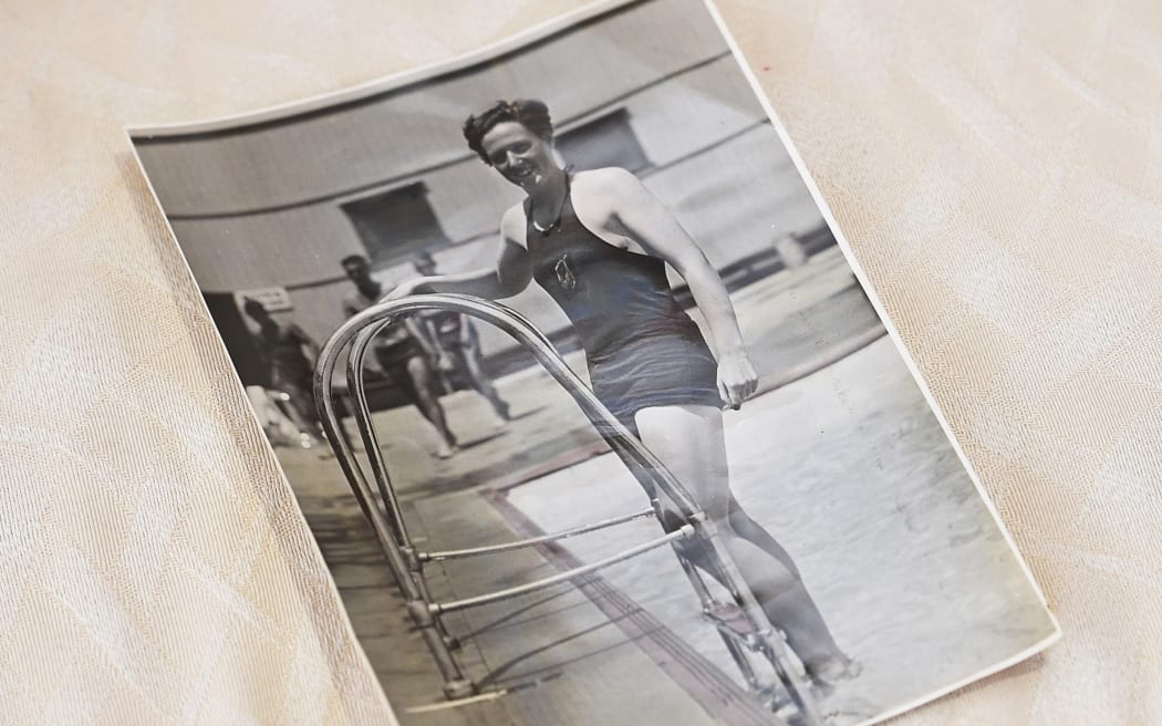 Ngaire Galloway at the 1948 London Olympics.