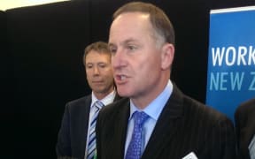 John Key in Blenheim.