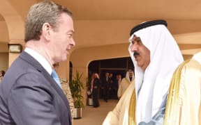Christopher Pyne with Saudi's then-Minister of the National Guard in 2016.