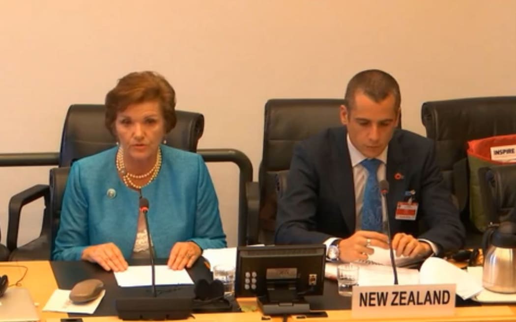 Anne Tolley speaks at the United Nations Committee on the Rights of the Child about children in New Zealand.