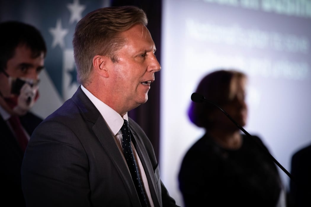 Todd McClay at the Back in Business presser,