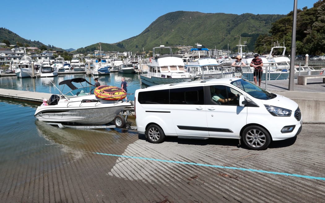 The influx of boaties caused a constant traffic jam and congestion in the water.
