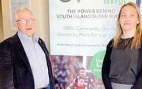 Frank Dooley with BEL board chair Shannon Hollis in June this year. Photo: Lee Scanlon