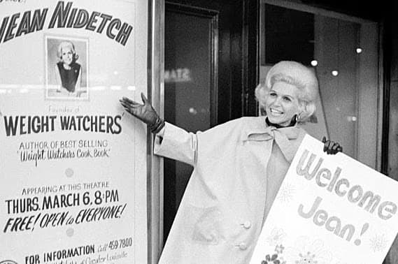 Jean Nidetch spruiked a diet where a community of women helped support each other's weight-loss journey.