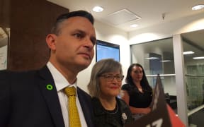 Green Party leader James Shaw going into talks with Labour.