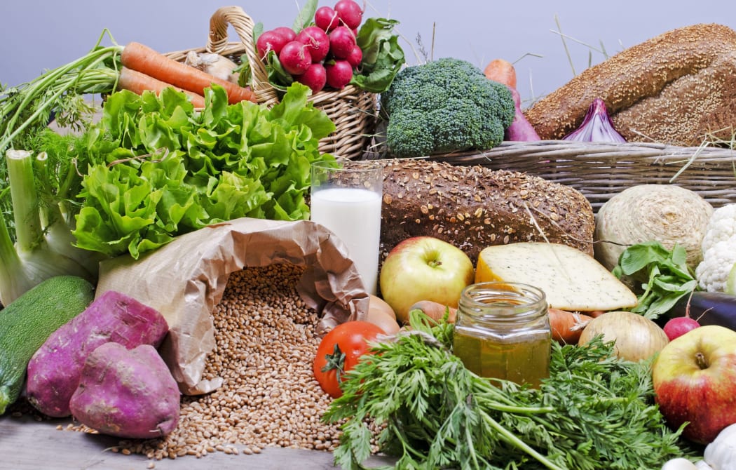 Fruit and vegetables.