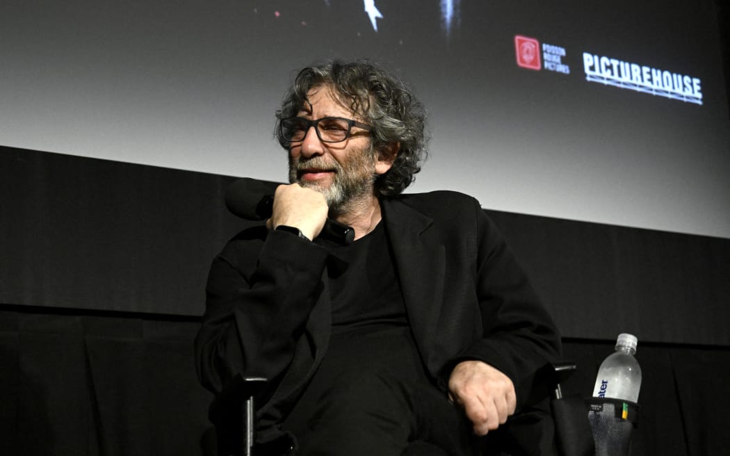 NEW YORK, NEW YORK - JUNE 06: Neil Gaiman attends "Frank Miller: American Genius" - Neil Gaiman and Frank Miller in conversation at NY Preview ahead of June 10 theatrical event on June 06, 2024 in New York City.   Daniel Zuchnik/Getty Images for Picturehouse/AFP (Photo by Daniel Zuchnik / GETTY IMAGES NORTH AMERICA / Getty Images via AFP)