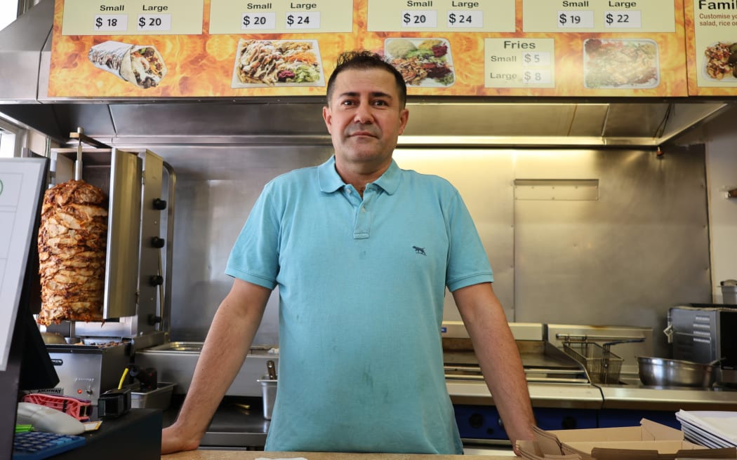 Kebab shop owner Hayati Unudulmaz said business has dropped 70% since the roadworks began.