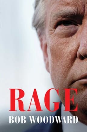 The cover of Bob Woodward's book based on 18 interviews with US President Trump, between December and July 2020.