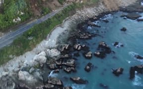 Quake Kaikoura coast road (shared on FB)