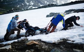 Jacob Riis-Neilsen climbing a mountain in Norway.