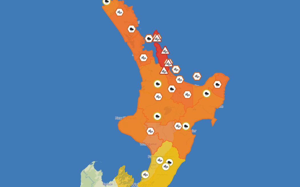 Weather warnings ahead of Cyclone Vaianu.