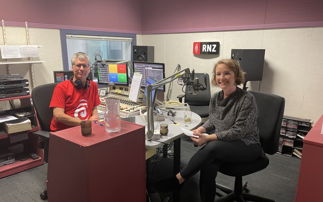 Bryan Crump and Sasha Cooke in the Concert Studio