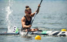 New Zealand's Lisa Carrington in the womens K1 200m, Rio Olympics Games 2016, Rio de Janeiro.