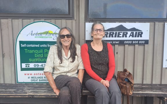 Anupa Nesbitt (left) and Alison Cookson (right) live on Great Barrier Island.