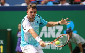 The Swiss tennis player Stanislas Wawrinka in action in 2014.