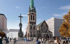 A render shows the new plan for the cathedral.