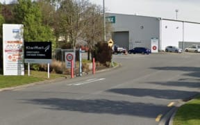 The KiwiRail container terminal on Matipo St in Christchurch.
