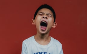 angry Asian boy