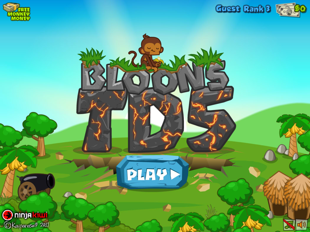 A screenshot of Bloons TD5