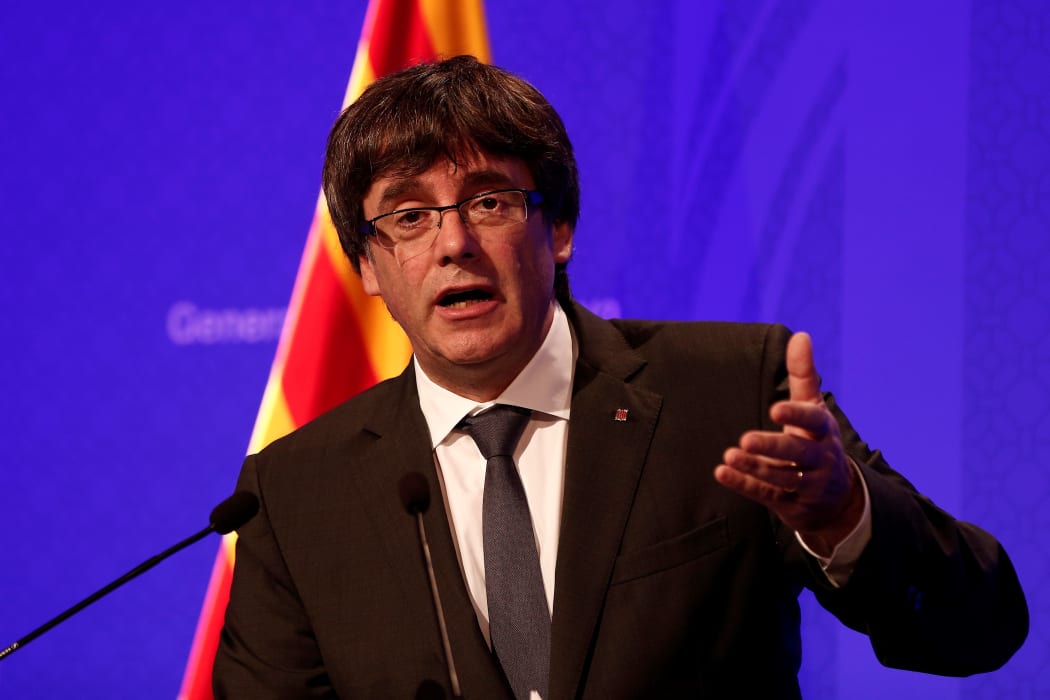 President of Catalonia Carles Puigdemont.