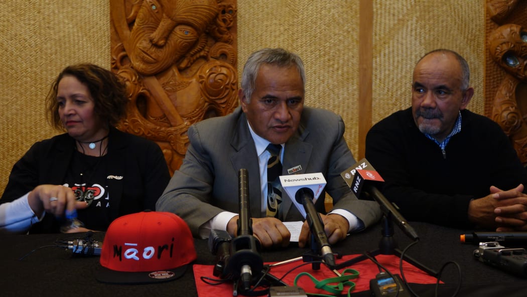 Left to right: Marama Fox, Tukoroirangi Morgan, Te Ururoa Flavell