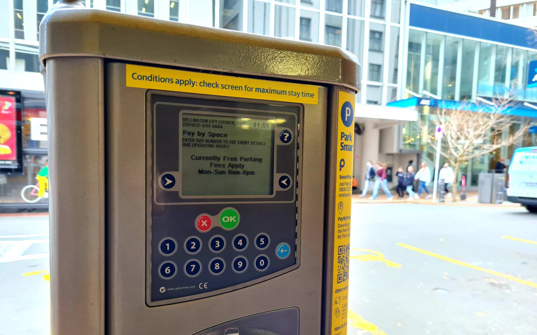 An error means Wellington's pay and display machines are wrongly telling motorists it's a public holiday and parking is free.