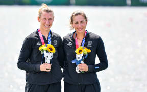 Brooke Donoghue & Hannah Osborne. New Zealand womens Double sculls (2X). Tokyo 2020 Olympic Games Rowing at the Sea Forest Waterway, Tokyo, Japan, Wednesday 28 July 2021. Mandatory credit: Â© Steve McArthur / www.photosport.nz
