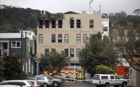 The scene at Loafers Lodge, three days after the fire.