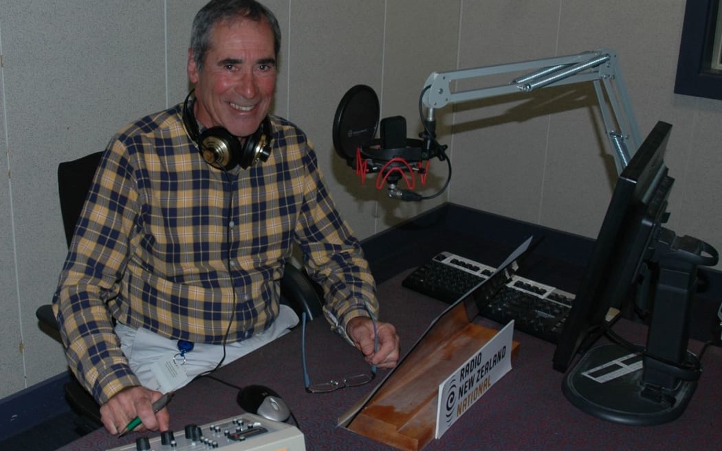 Garry Ahern reads finishes his last sports bulletin on Morning Report