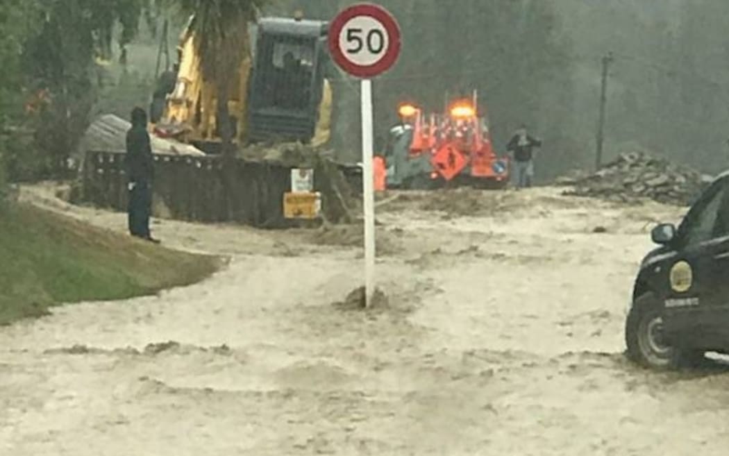 Flooding forced the evacuation of at least 6 houses.