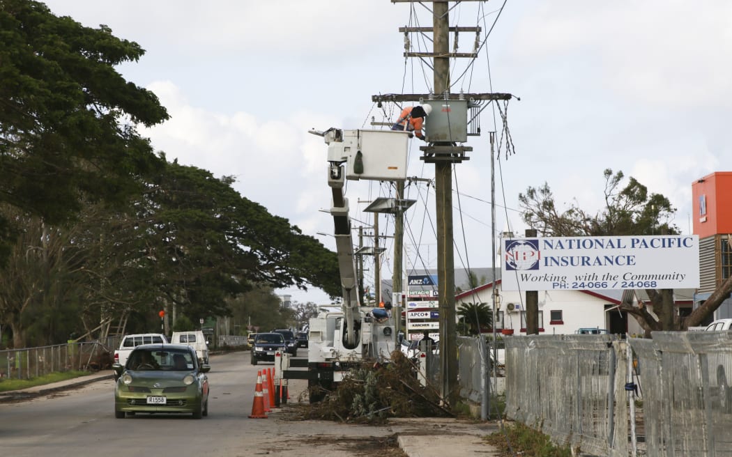 The big challenge is to restore power to Tonga again.