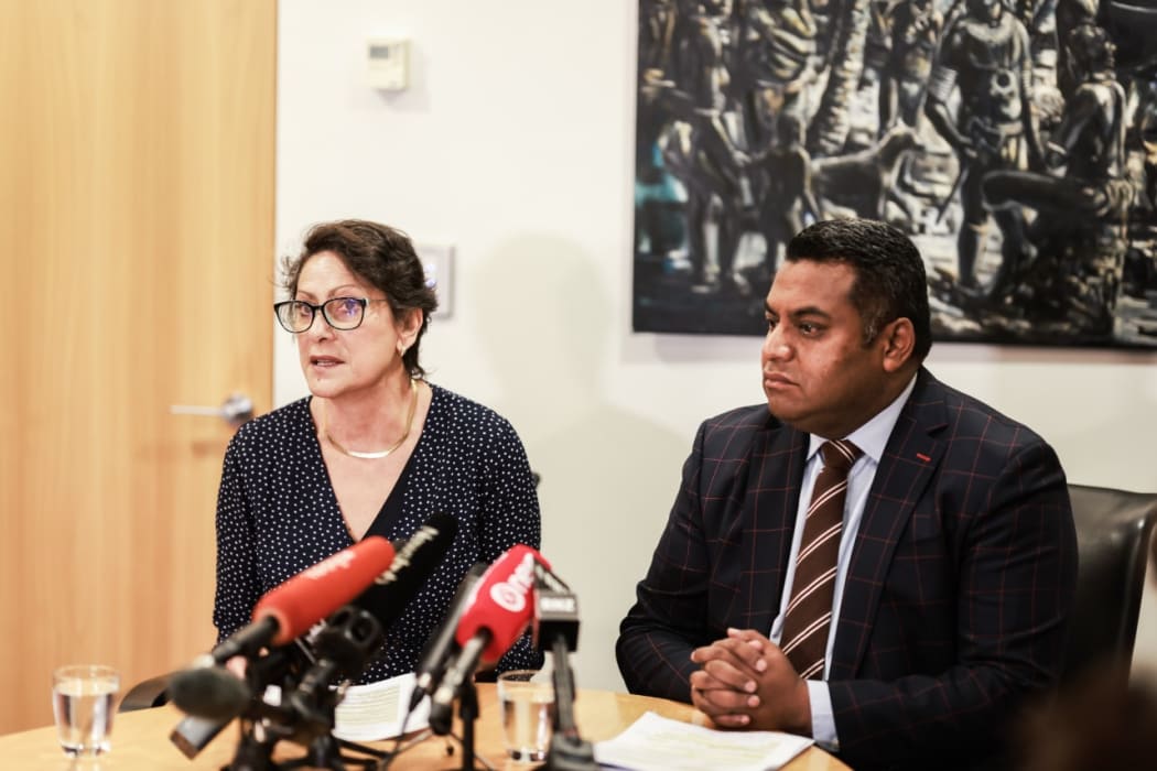 Police Minister Poto Williams and Justice Minister Kris Faafoi announced changes to gun legislation on 11 May 2021.