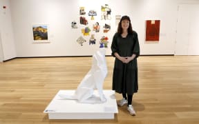 Cressida Bishop is the only full-timer at the new art gallery which opened last month.