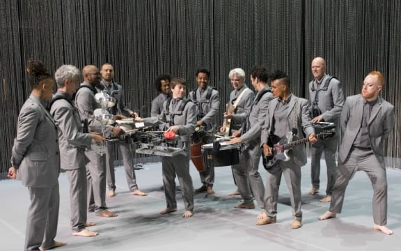 David Byrne and band