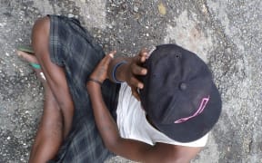 Youth @work held an exhibition of photos depicting youth unemployment in Honiara. "Because of no hope youth are then spun into a spiral of depression and substance abuse (this boy is 14 and this is a school day early afternoon and he is drunk).