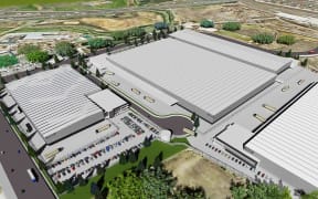 An artist's impression of the meat processing being constructed in South Auckland by LOGOS.