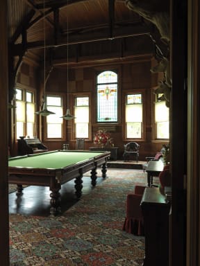 The billiard room at Merchiston
