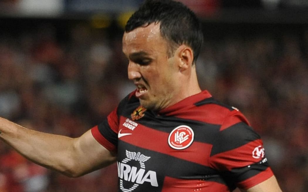 The Wanderers' Mark Bridge in action.