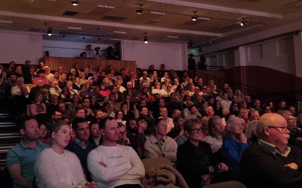 The sold-out crowd at the ASB Great Debate in Queenstown on 14 September 2023.