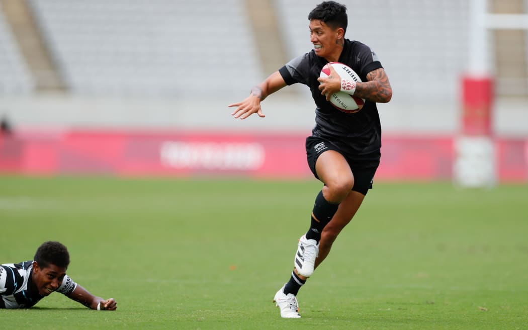 Gayle Broughton during New Zealand v Fiji, Tokyo 2020 Olympic Games Rugby Women's Semi Final match at Tokyo Stadium, Tokyo, Japan on Manday 31st July 2021.
Mandatory credit: @ Kenji Demura / www.photosport.nz