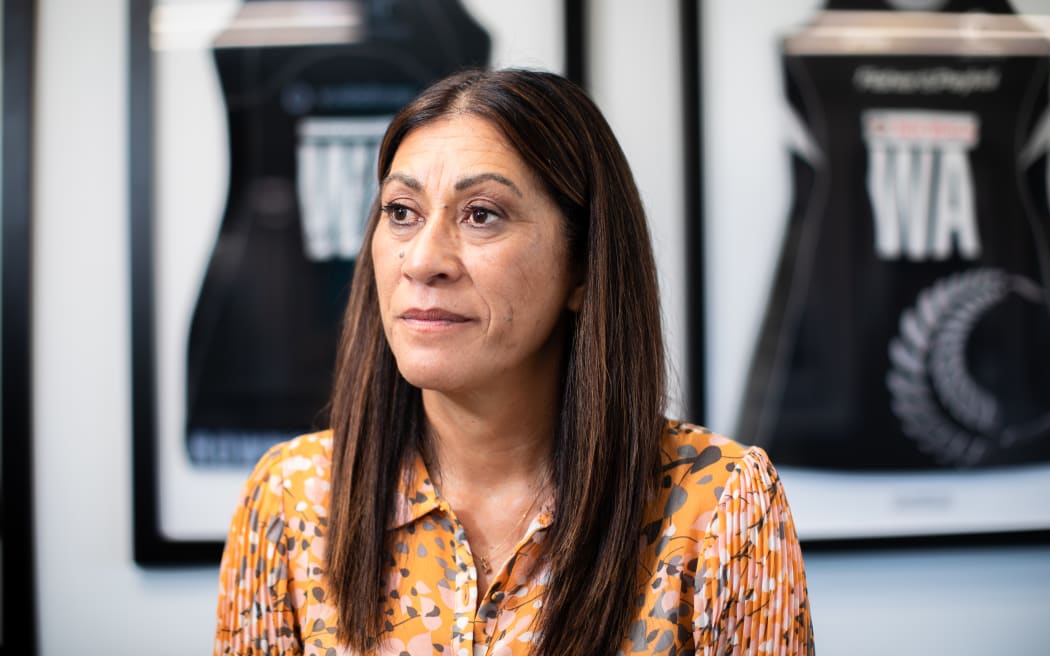 Silver Ferns coach Dame Noeline Taurua, photographed on her first day back reinstated in the position.